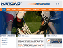 Tablet Screenshot of hardingsportsgroup.com